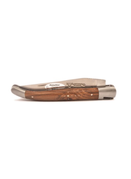 Laguiole en Aubrac 12cm pistache - double platines - mat