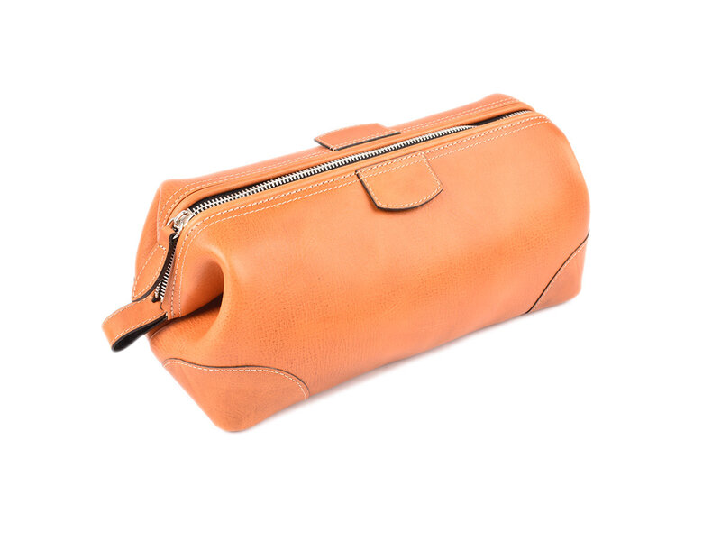 F.Hammann toilettas buffelleder cognac XL