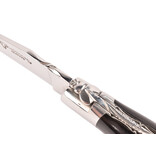 Laguiole en Aubrac 12cm buffel - platines guillochées - glanzend