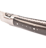 Laguiole en Aubrac 12cm ebben - guêpe - platines guillochées - mat