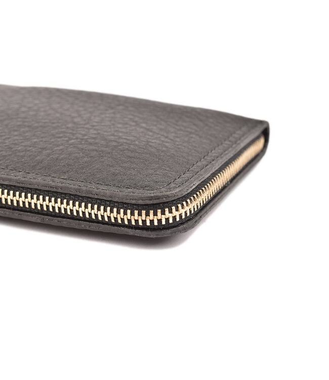 Dreiturm 7-delig etui met nageltang en 2 scharen - zwart kalfsleder (soepel)