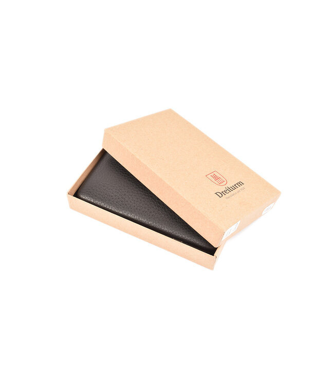 Dreiturm 7-delig etui (hardcase) met nageltang en 2 scharen - zwart kalfsleer