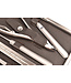 Dreiturm 7-delig etui met nageltang en 2 scharen - umbra donkerbruin leder (hardcase)