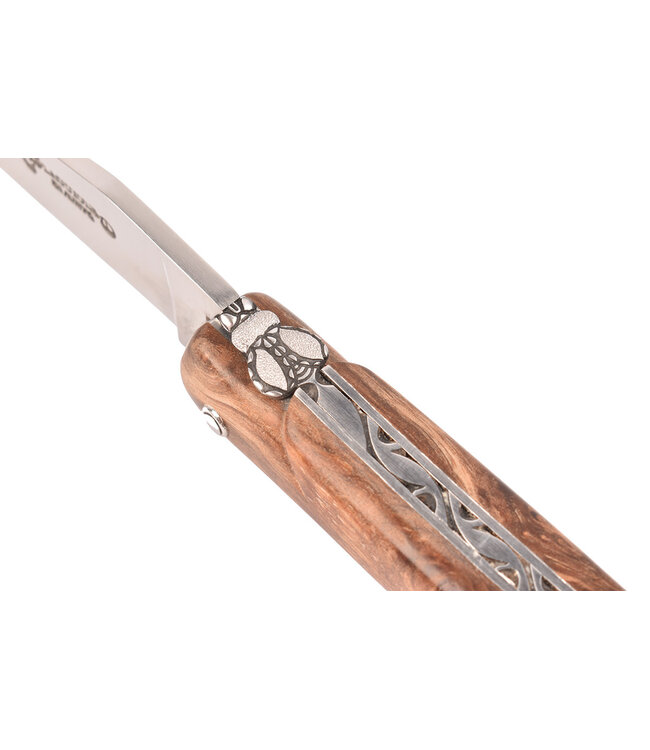 Laguiole en Aubrac Belle Pièce - 12cm  wortelhout van els - plein manche