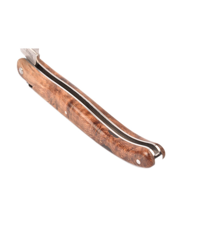 Laguiole en Aubrac Belle Pièce - 12cm  wortelhout van els - plein manche