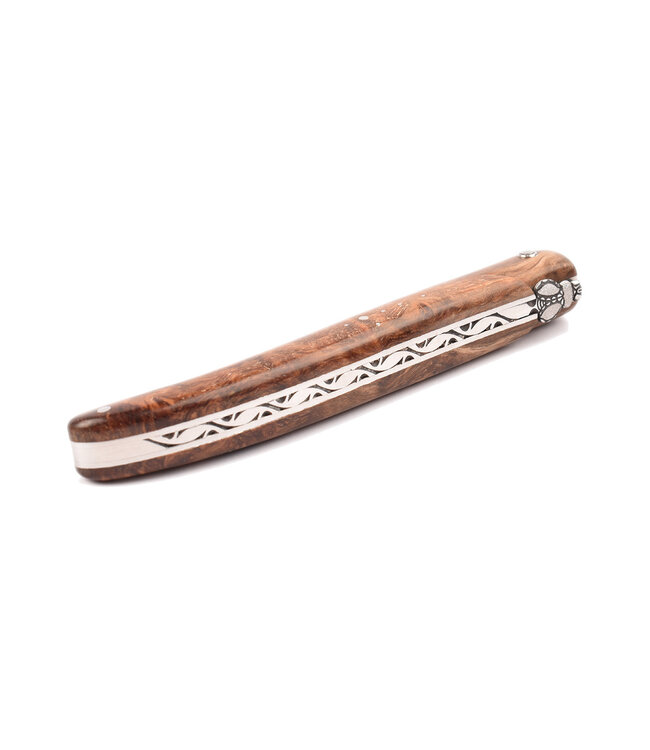 Laguiole en Aubrac Belle Pièce - 12cm  wortelhout van els - plein manche