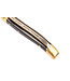 Laguiole en Aubrac 10cm geperste hoorn - messing eindstukken - glanzend