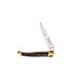 Laguiole en Aubrac 10cm geperste hoorn - messing eindstukken - glanzend