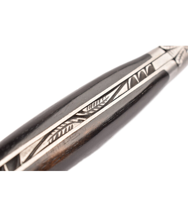 Laguiole en Aubrac 12cm ebbenhout - 2 mittre - elégant - mat