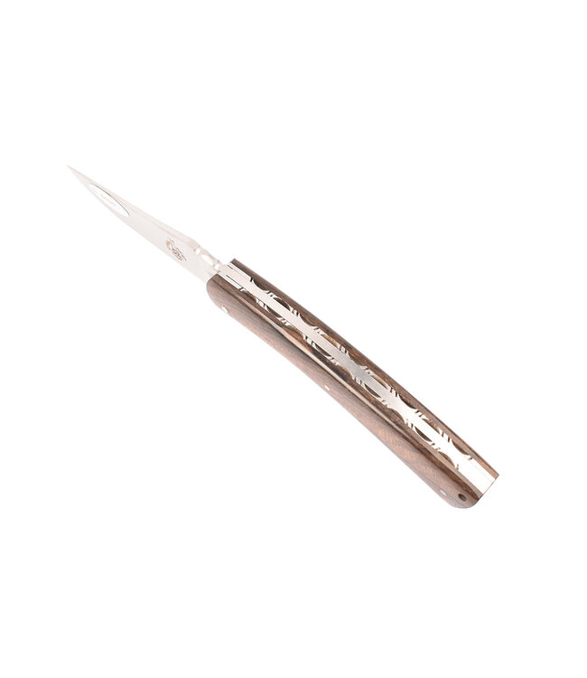 Camembert 11cm ziricote - platines guillochées