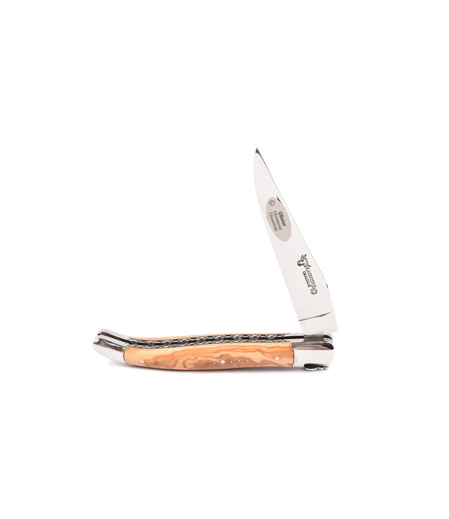 Laguiole en Aubrac 12cm olijfhout - limitée n°16.1 - double platines - glanzend