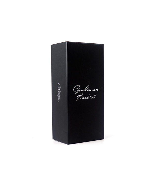 Gentleman Barbier grijze dasharen scheerkwast - heft in bois de cade - nr. 12