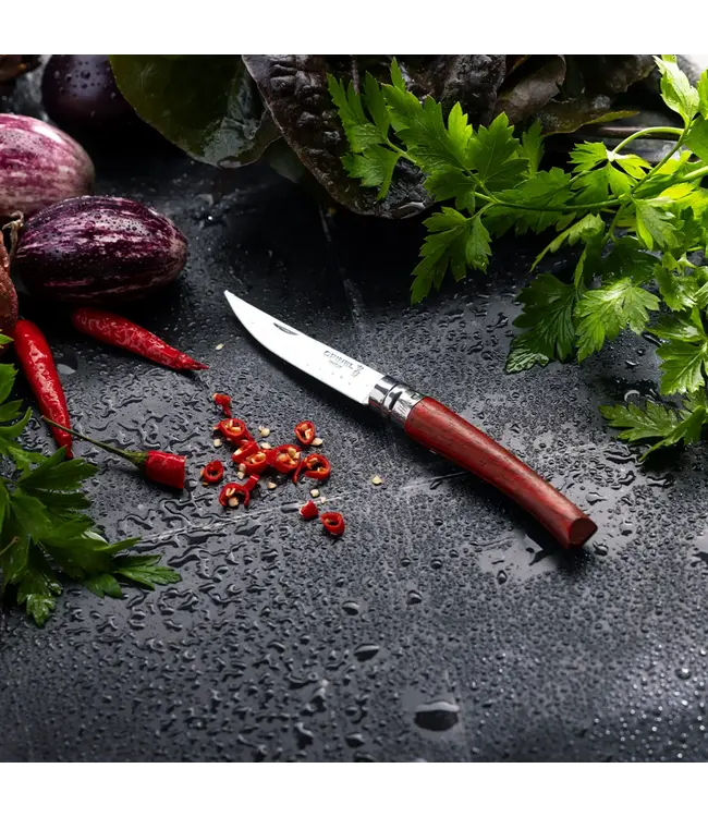 Opinel N°08 effilé met heft in padouk