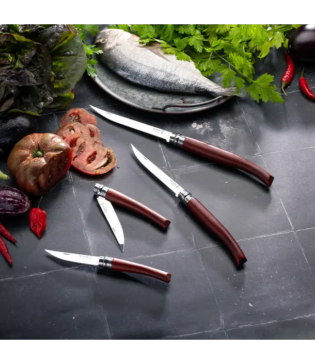 Opinel N°08 effilé met heft in padouk