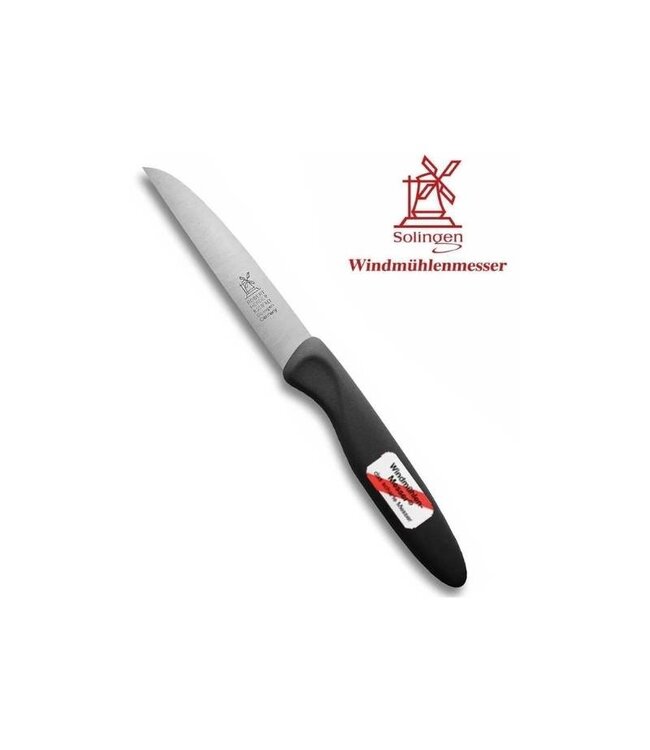 Herder molenmesje in RVS - zwart kunststof heft