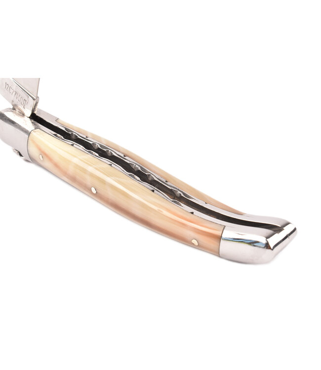Laguiole en Aubrac 12cm pointe de corne - double platines - glanzend