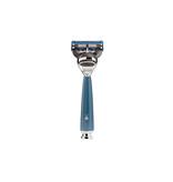 Muhle Rytmo scheerset in blauw edelhars - Gillette® Fusion5™ - kwast black fibre