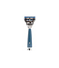 Muhle Rytmo scheerset in blauw edelhars - Gillette® Fusion5™ - kwast black fibre