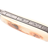 Laguiole en Aubrac 12cm croute d'ivoire - damast balbach - glanzend