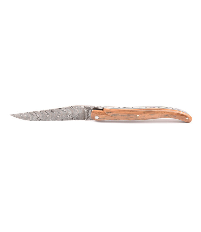 Laguiole en Aubrac 12cm  croute d'ivoire - plein manche - damast balbach