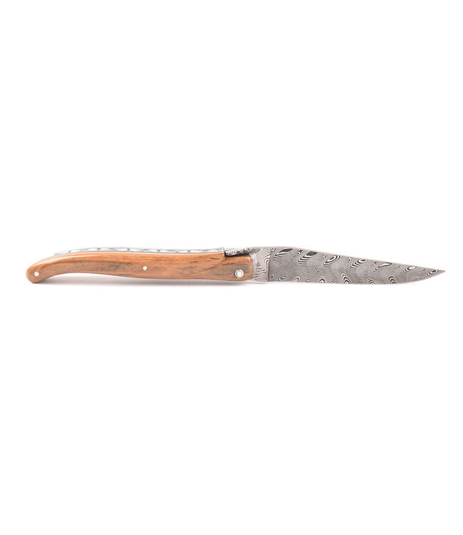 Laguiole en Aubrac 12cm  croute d'ivoire - plein manche - damast balbach