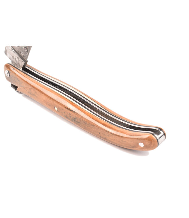 Laguiole en Aubrac 12cm  croute d'ivoire - plein manche - damast balbach