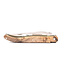 Laguiole en Aubrac 12cm as - groene plaatjes - plein manche - mat