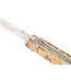 Laguiole en Aubrac 12cm as - groene plaatjes - plein manche - mat