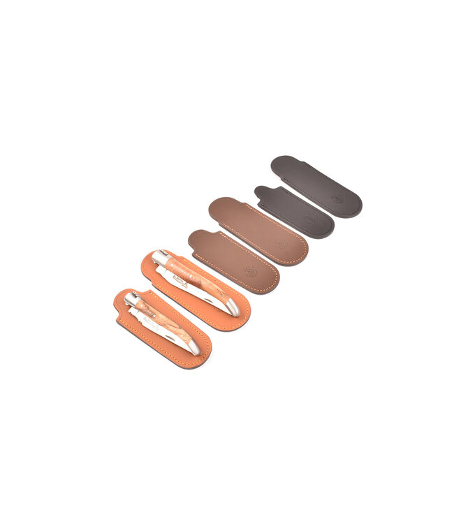 Max Capdebarthes étui de poche - cognac - 10 cm