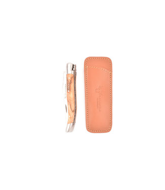 Laguiole en Aubrac étui - cognac - 9-10cm