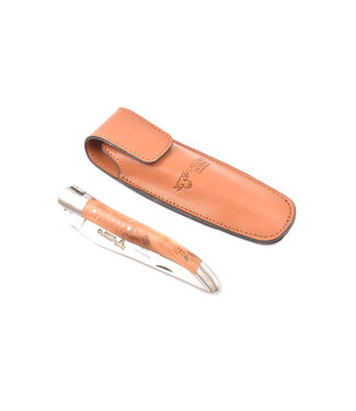 Laguiole en Aubrac étui - cognac - 12cm