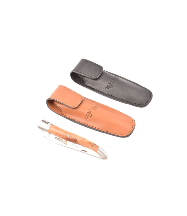 Laguiole en Aubrac étui - zwart - 12cm