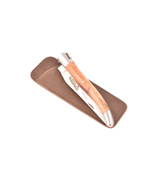 Laguiole en Aubrac étui - taupe - 11-12cm