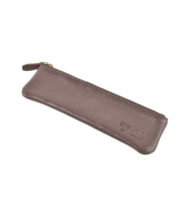 Laguiole en Aubrac étui met rits - bruin - 12cm