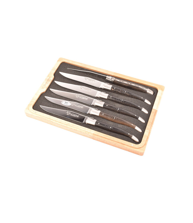 Laguiole en Aubrac 6 steakmessen ebben