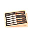 Laguiole en Aubrac 6 steakmessen Prestige houtvariaties - plein manche
