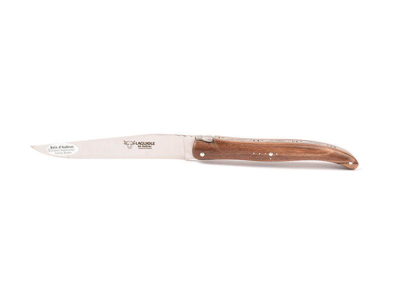 Laguiole en Aubrac 6 steakmessen Prestige houtvariaties - plein manche