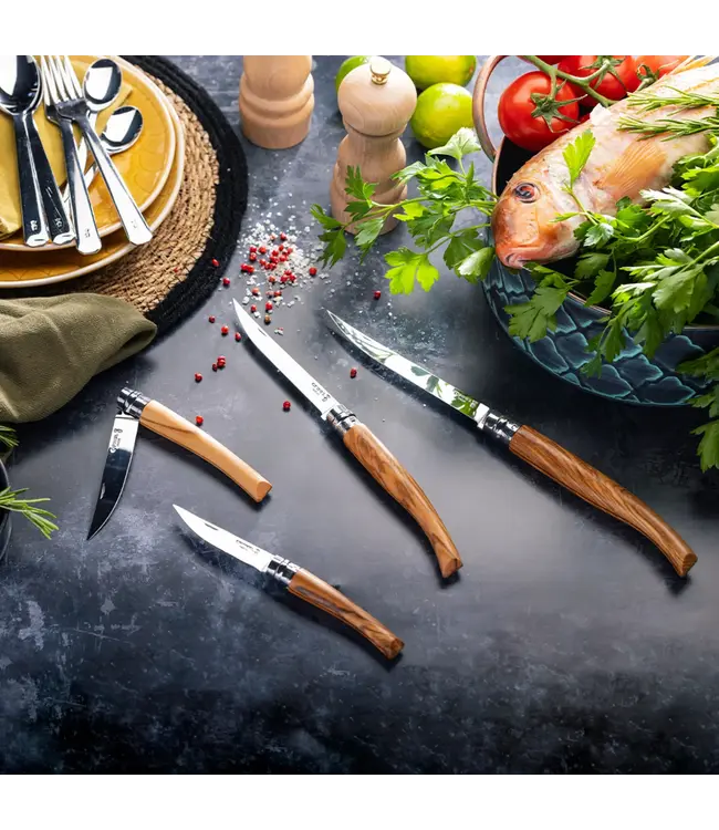 Opinel N°10 effilé met heft in olijfhout