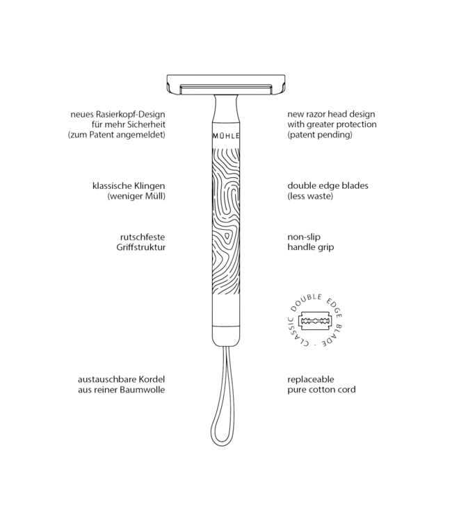 Muhle safety razor companion - rosé goud