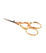 Textilia vergulde borduurschaar met hartmotief - 9,5 cm