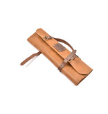 Crafted messentas - leder bruin - voor 7 messen