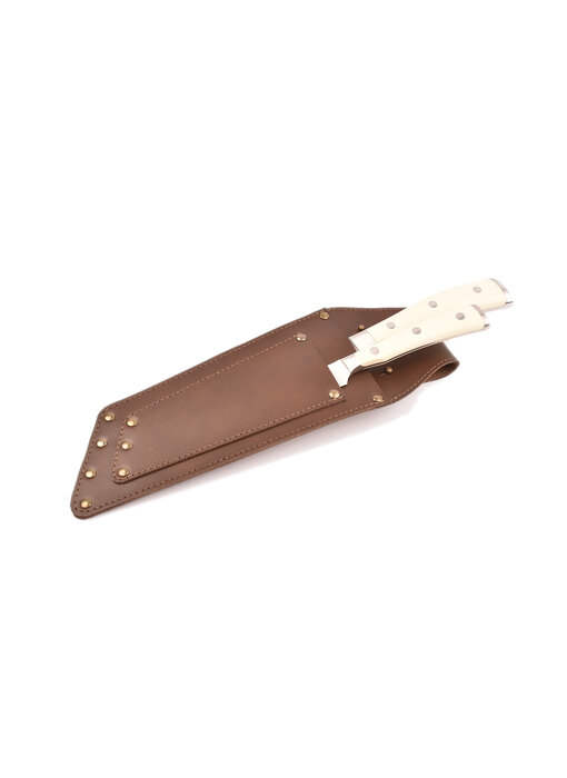 Crafted lederen holster voor 2 messen