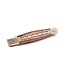 Laguiole en Aubrac 12cm ijzerhout - double platines - laiton - mat