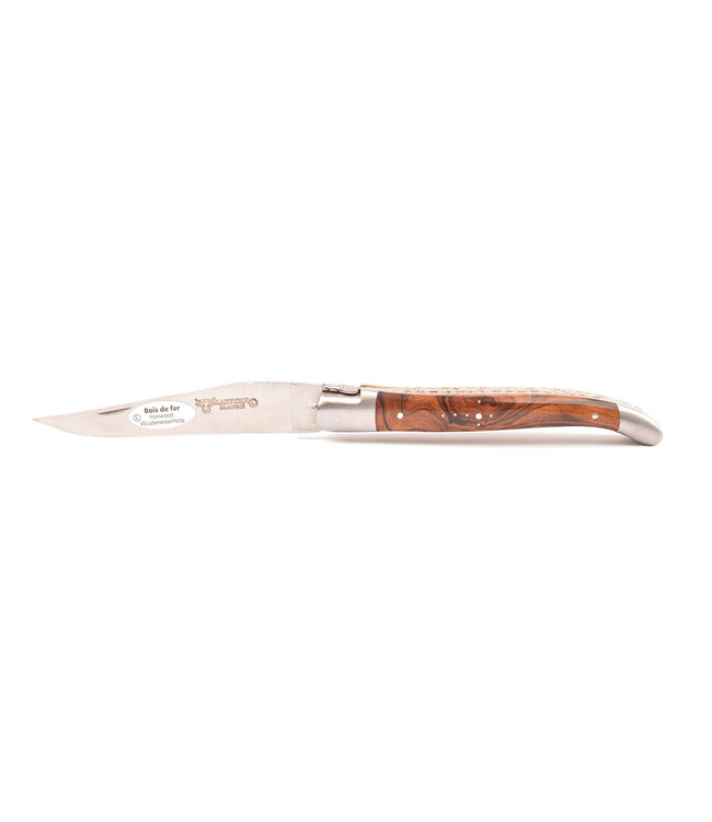 Laguiole en Aubrac 12cm ijzerhout - double platines - laiton - mat