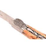 Laguiole en Aubrac Belle Pièce - 12cm loupe de marronnier - platines guillochées