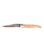 Laguiole en Aubrac Belle Pièce - 12cm olijfhout - speciale bij - damast balbach - mat