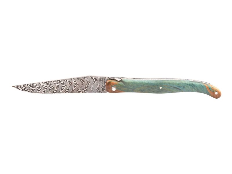 Laguiole en Aubrac Belle pièce 2024/2 - 12cm loupe de marronnier - damast balbach