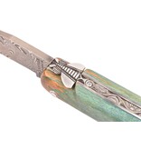 Laguiole en Aubrac Belle pièce 2024/2 - 12cm loupe de marronnier - damast balbach
