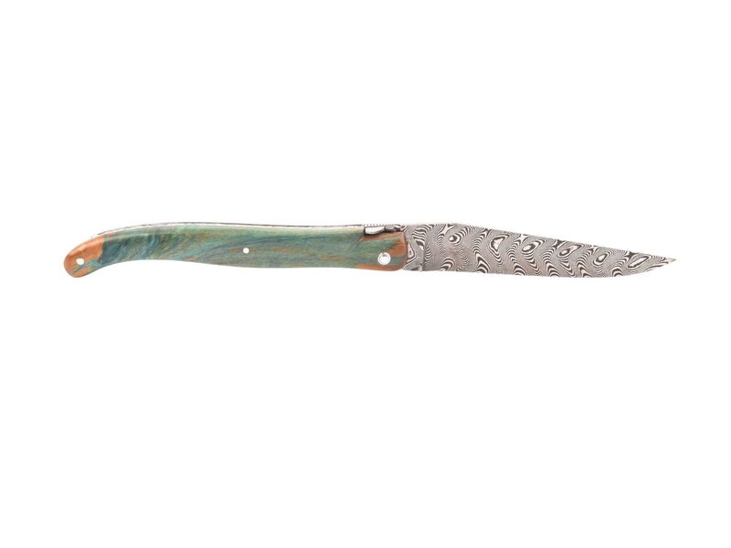 Laguiole en Aubrac Belle pièce 2024/2 - 12cm loupe de marronnier - damast balbach