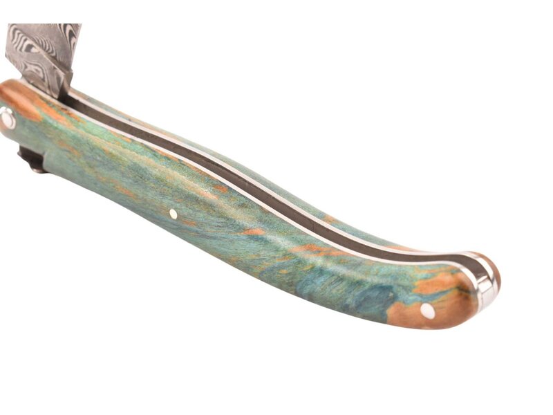 Laguiole en Aubrac Belle pièce 2024/2 - 12cm loupe de marronnier - damast balbach